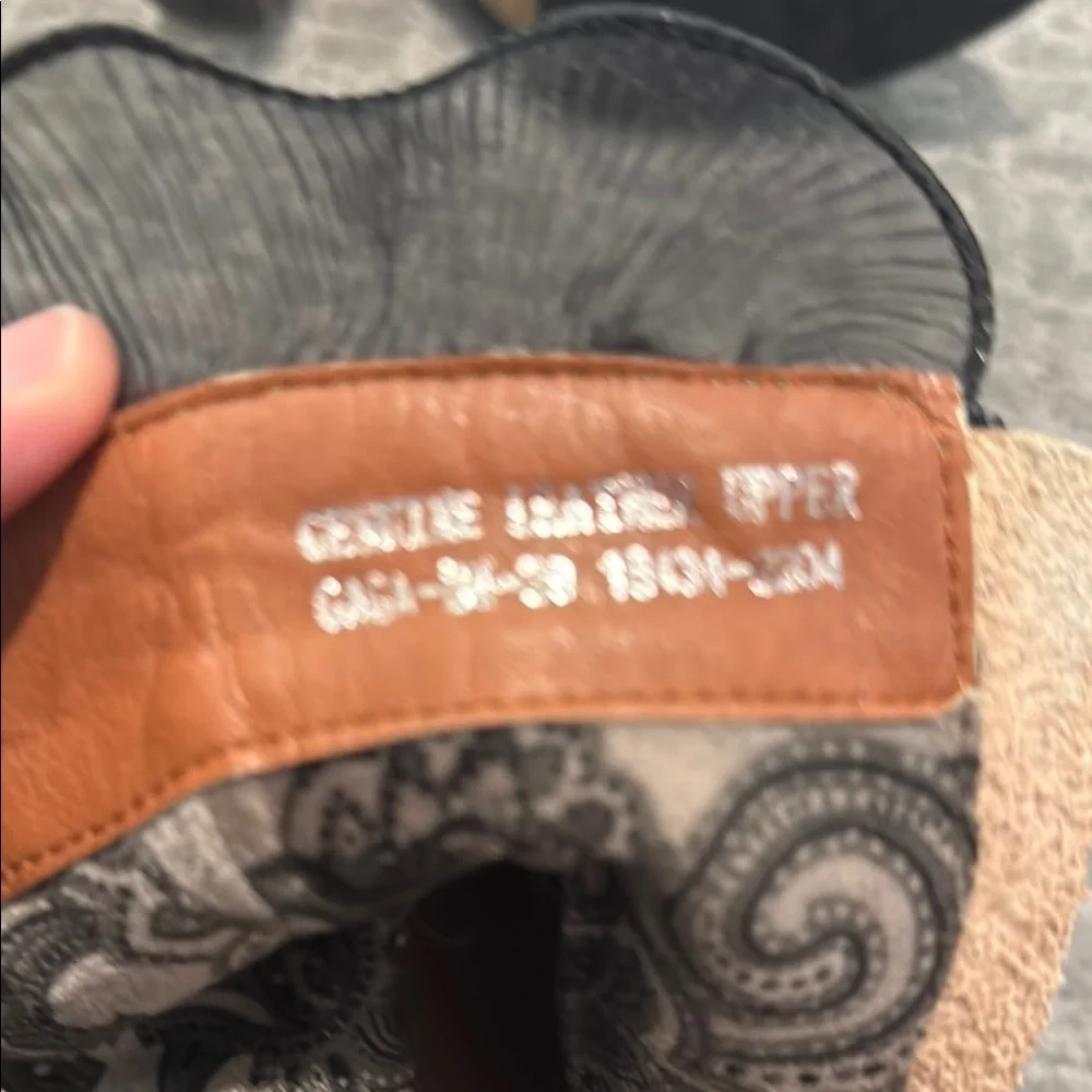 GUC L'ARTISTE Gaga Mid-Calf Leather Boots in Black & Multicolor size 39 - Picture 12 of 12